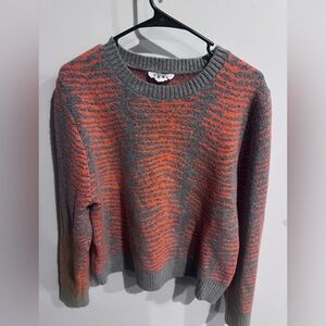 THML Color Sweater- XL-, Orange and Gray